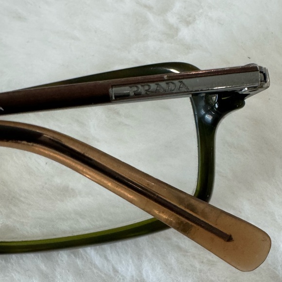 Vintage PRADA readers in olive green/brown tortoise. Made in Italy. - Picture 5 of 11